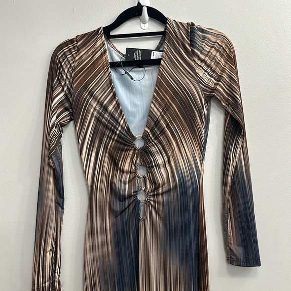 Fashion nova Trying To Impress Maxi Dress - Brown/combo - Picture 8 of 8